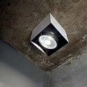 Ideal Lux Downlight MOOD SQUARE QPAR111, 15x15cm, incl. GU10 50W 2700K, pivotable, white / black on the inside