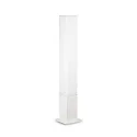 Outdoor floor luminaire EDO OUTDOOR SQUARE, IP44, height 79cm, GX53 max. 15W, white