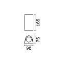 Ideal Lux Outdoor wall luminaire KEOPE AP1, IP55, incl. GU10 3.5W 4000K, resin / acrylic, white