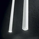 LED pendant luminaire ULTRATHIN ROUND, lenght 40cm / Ø 3cm, 11.5W 3000K 1000lm, polished chrome