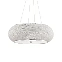 pendant luminaire PASHA 14 flames E14 IP20, chrome