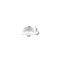 Ideal Lux ceiling luminaire PASHA 14 flames E14 IP20, chrome