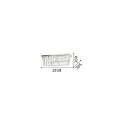 Ceiling luminaire MARTINEZ, 8 flames, lenght 103cm, E14, gold / chrystal glass