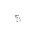 Ideal Lux Ceiling luminaire CARLTON, 12 flames, Ø 50cm, E14, with octagon chains and chrystal rods, chrome