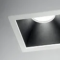 Ideal Lux Recessed LED luminaire GAME SQUARE, IP20, 11W 3000K 850lm 36°, white / black reflector
