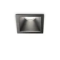Recessed LED luminaire GAME SQUARE, IP20, 11W 3000K 850lm 36°, black / black reflector