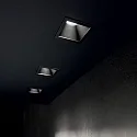 Ideal Lux Recessed LED luminaire GAME SQUARE, IP20, 11W 3000K 850lm 36°, black / black reflector