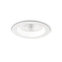 LED recessed spot BASIC ACCENT, IP44, Ø 14.4cm, 15W 3000K 1550lm 52°, matt white
