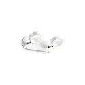 LED wall / ceiling luminaire OBY, 2 flames, 12W 3000K 810lm, adjustable, white