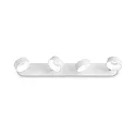 LED wall / ceiling luminaire OBY, 4 flames, 24W 3000K 1600lm, adjustable, white