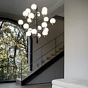 Pendant luminaire COPERNICO, 20 flames, Ø 86cm, incl. 20x G9 LED 3.2W 3000K