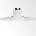 LED ceiling luminaire LIKA TRIM, recessed mounting, lenght 14.6cm, 10W 3000K 1100lm 29°, white / black
