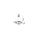 LED pendant luminaire ORACLE ROUND, Ø 70cm, 43W 3000K 2800lm, white