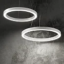 LED pendant luminaire ORACLE ROUND, Ø 50cm, 35W 3000K 2300lm, white