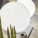 Ideal Lux Outdoor ball luminaire DORIS, IP44, E27 max. 60W, plastic in granite look, Ø 30cm