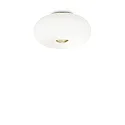 Ceiling luminaire ARIZONA , 3 flames, Ø 40cm, incl. 3x GX53 3000K, satined brass / white