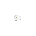 Ideal Lux Ceiling luminaire ARIZONA , 3 flames, Ø 40cm, incl. 3x GX53 3000K, satined brass / white