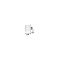 Ideal Lux Wall luminaire FLASH GESSO HIGH, Up/Down, G9 max. 40W, paintable plaster
