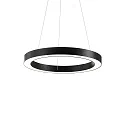 LED pendant luminaire ORACLE ROUND, Ø 50cm, 35W 3000K 2300lm, black