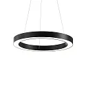 LED pendant luminaire ORACLE ROUND, Ø 60cm, 39W 3000K 2500lm, black