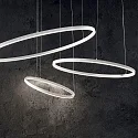 Ideal Lux LED pendant luminaire ORACLE SLIM, Ø 50cm, 29W 3000K 1600lm, white