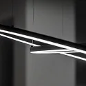 LED pendant luminaire ORACLE SLIM, Ø 90cm, 48W 3000K 3000lm, black