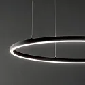 Ideal Lux LED pendant luminaire ORACLE SLIM, Ø 70.5cm, 35W 3000K 2100lm, black