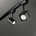Ideal Lux 3-phase Track spot MOUSE TRACK, GU10 max. 50W, adjustable, incl. adapter, black