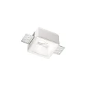 Recessed luminaire SAMBA SQUARE, IP20, GU10, paintable plaster, opening 5.5 x 5.5cm