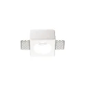 Recessed luminaire SAMBA ROUND, IP20, GU10, paintable plaster, opening Ø 5.5cm