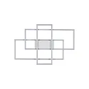 Ideal Lux LED wall / ceiling luminaire FRAME-1, 41 x 62.5cm, 31W 3000K 2200lm, matt white