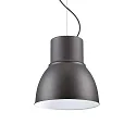 Pendant luminaire BREEZE BIG, Ø 46.5cm, E27, adjustable height, anthracite / white enamelled