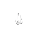 Ideal Lux Pendant luminaire, A-LINE, Ø 30cm, E27, matt black / shade white on the inside