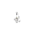 Pendant luminaire MINT-3, Ø 24cm, E27, mint green / brass satin