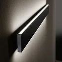 Ideal Lux LED wall luminaire LINUS, 68W 3000K 3850lm 2x104°, 1-10V dimmable, black