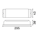 Ideal Lux Power supply for 24 Vdc LED Strips, IP20, DALI / Push-dimmable, 75W