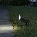 LED floor spot STARLIGHT, IP68, Ø 7.5cm, aluminium, dark grey, 10W 3000K 850lm, open cable end