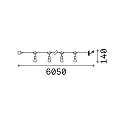 Outdoor fairy lights FIESTA, IP44, 10x E27, lenght 605cm, with plug and coupling, black