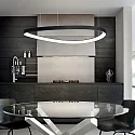 pendant luminaire GEMINI 810 round, adjustable IP20, white