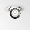 Recessed LED spot NOVA, IP20, 30W 3000K 3150lm 38°, adjustable, black