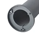 Ideal Lux Outdoor floor luminaire TRONCO, IP54, height 40.5cm, E27, anthracite