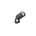 LED floor spot STARLIGHT, IP68, Ø 5cm, aluminium, lead grey, 5.5W 3000K 500lm, open cable end