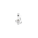 Ideal Lux Pendant luminaire MINT-1, Ø 14cm, E27, mint green / brass satin