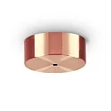 Ceiling rose MAGNETICO for 1 Pendant luminaire, Ø 9cm, magnetic visor, burnished copper