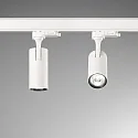 Ideal Lux LED 3-phase Track spot FOX SMALL, 8W 3000K 950lm 41°, white