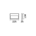 outdoor wall luminaire FEBE square IP65, anthracite