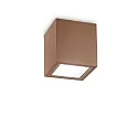 outdoor ceiling luminaire TECHO PL1 D15 SQUARE square GU10 IP54, coffee brown