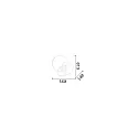Ideal Lux ceiling luminaire FRAME IP20, white