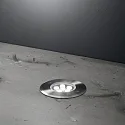 Ideal Lux floor recessed luminaire FLOOR 12 round IP67, steel 
