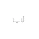 Ideal Lux ceiling recessed luminaire INDIO square IP65, white